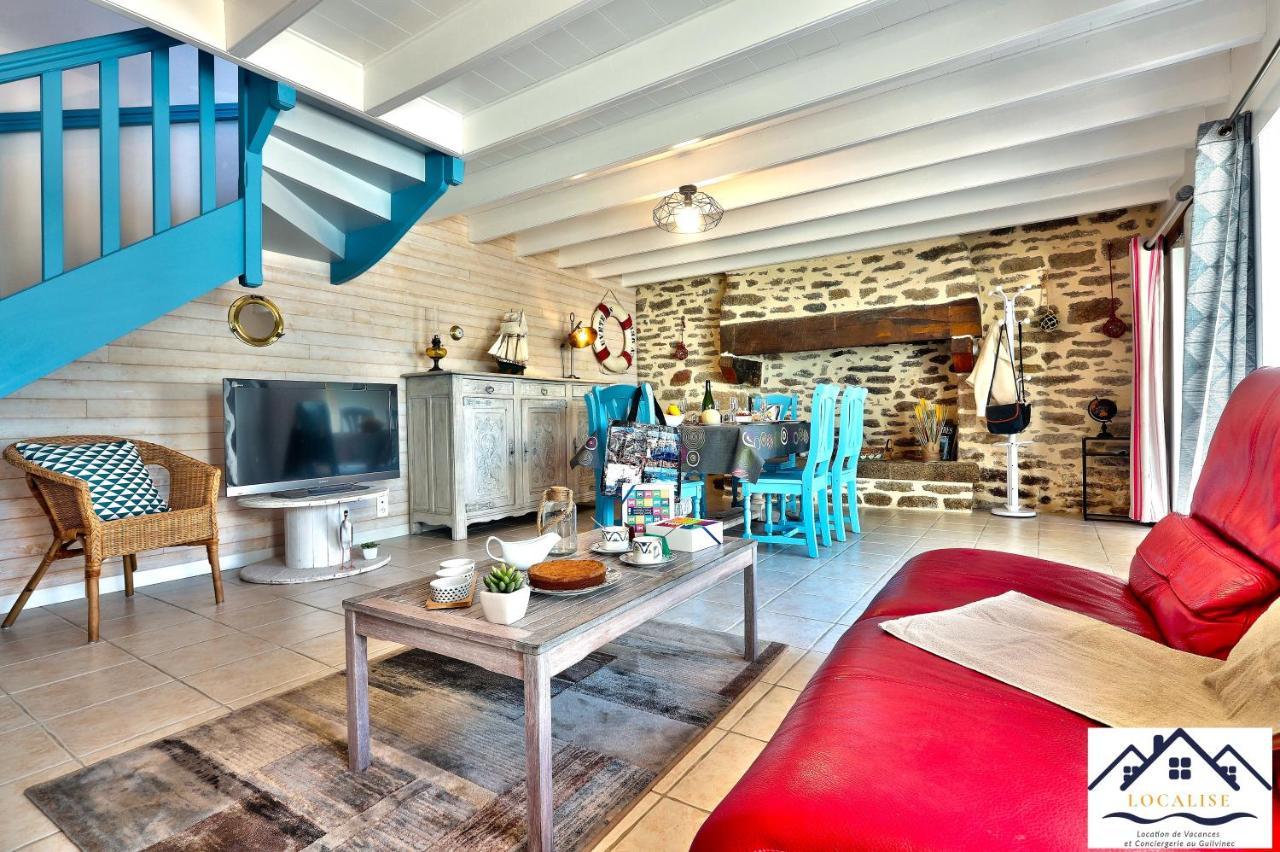 Localise - M3A La Maison Du Pecheur Au Guilvinec - Chambres Vue Mer - A 20M De La Mer Situee A La Pointe De Men Meur - Tout A Pied, Plage, Port, Centre, Commerces, Marche - Wifi Inclus - Linge De Lit Inclus - Jardin Clos - En Option , Menage Et Servi ภายนอก รูปภาพ