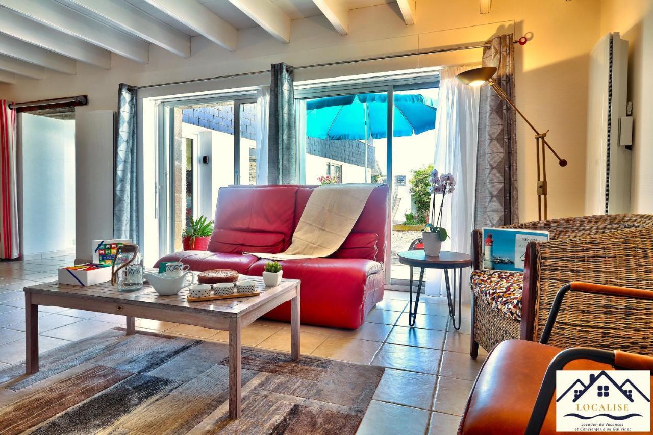 Localise - M3A La Maison Du Pecheur Au Guilvinec - Chambres Vue Mer - A 20M De La Mer Situee A La Pointe De Men Meur - Tout A Pied, Plage, Port, Centre, Commerces, Marche - Wifi Inclus - Linge De Lit Inclus - Jardin Clos - En Option , Menage Et Servi ภายนอก รูปภาพ